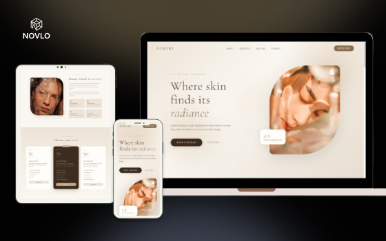 Beauty and wellness website demo